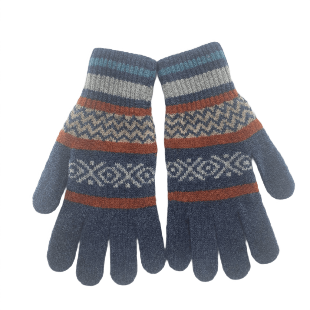 British Lambswool Ladies Gloves (Navy) - Finley & Gray